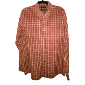 Dockers men's button down casual dress shirt XL no wrinkle stain defender‎